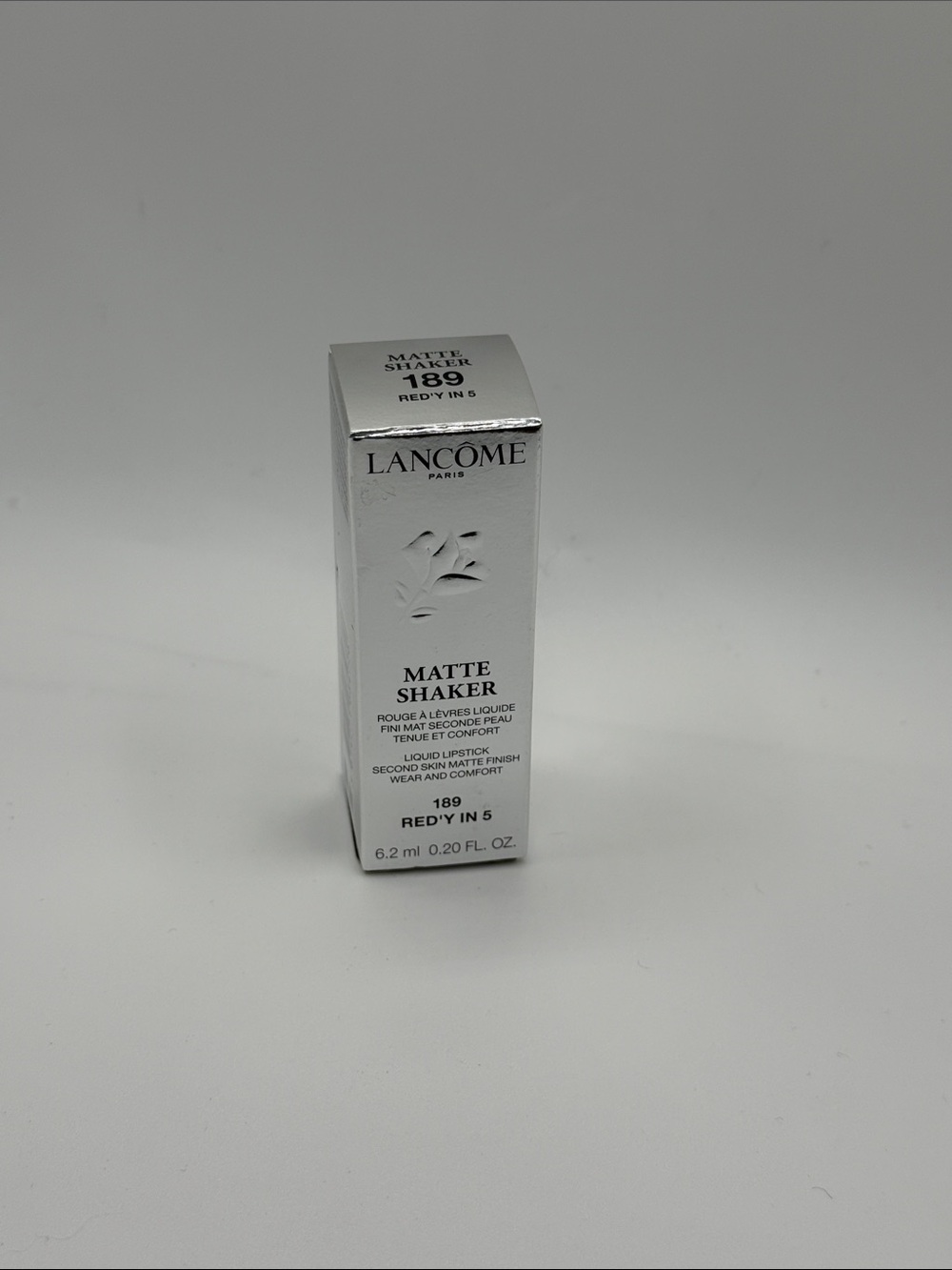 Lancôme Matte Shaker Liquid Lipstick - Red'y in 5 (189) Brand New In Box